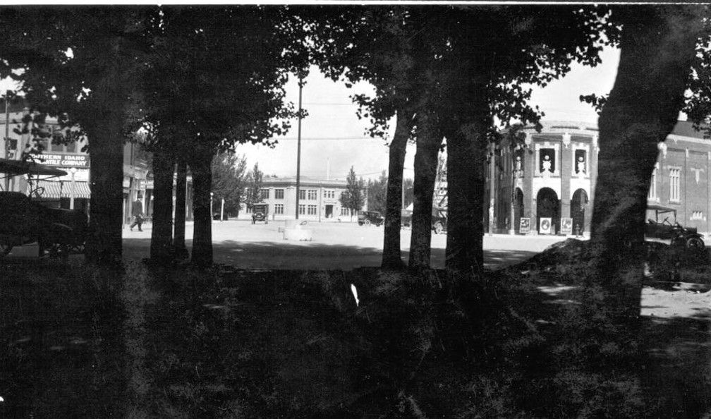 View of Wilson Theater from Square - 1923